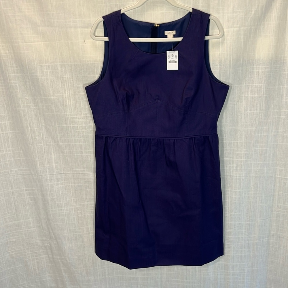 BOGO! J. Crew Deep Blue/Purple Mini Dress NWT